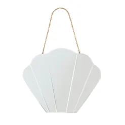 Dunelm Vivian Shell Wall Mirror, Gold -Elegant Home 30727672 alt03