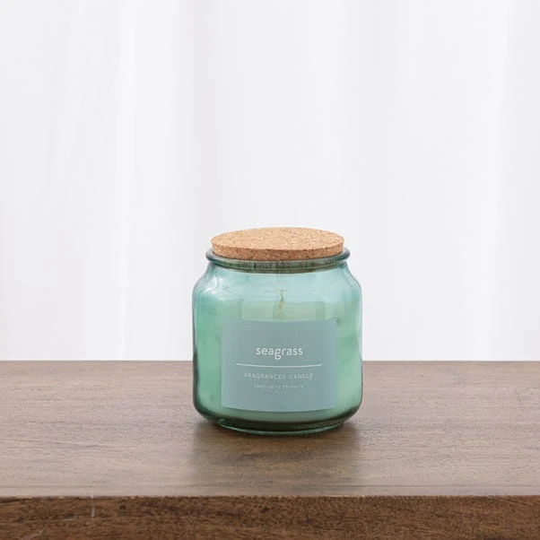 Dunelm Seagrass Jar Candle With Cork Lid 1 Dunelm Seagrass Jar Candle With Cork Lid