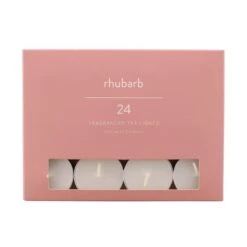 Dunelm Pack Of 24 Rhubarb Tealights