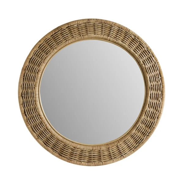 Churchgate Round Wicker Wall Mirror, 90cm 3 Churchgate Round Wicker Wall Mirror, 90cm - Image 3