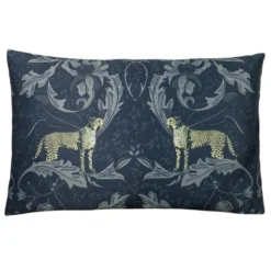 Dunelm Nouvilla Cushion Navy/Saffron