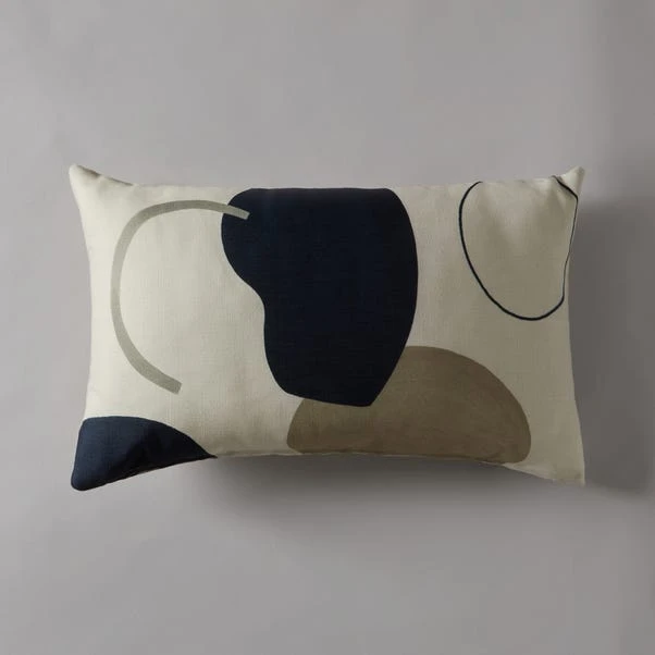 Dunelm Neutral Forms Print Cushion 2 Dunelm Neutral Forms Print Cushion - Image 2