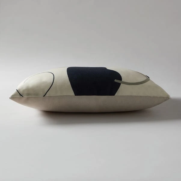 Dunelm Neutral Forms Print Cushion 4 Dunelm Neutral Forms Print Cushion - Image 4