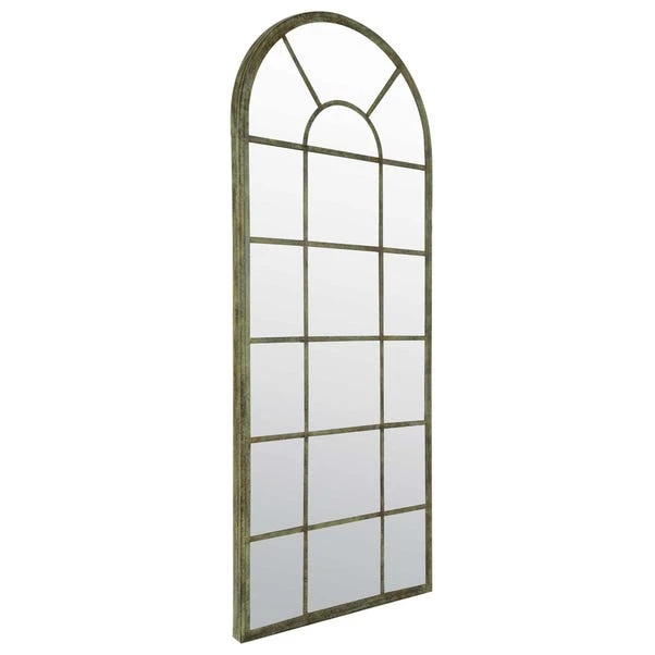 Dunelm Tulip Antique Green Outdoor Mirror 3 Dunelm Tulip Antique Green Outdoor Mirror - Image 3