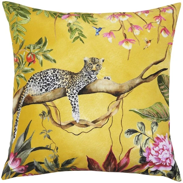 Riva Home Leopard Gold Outdoor Cushion 2 Riva Home Leopard Gold Outdoor Cushion - Image 2