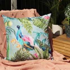 Riva Home Peacock Multicoloured Outdoor Cushion