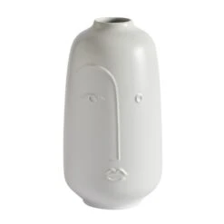 Dunelm Curves Face Vase Cream 27cm -Elegant Home 30749220 alt02