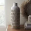 Dunelm Concave Cream Vase 40cm