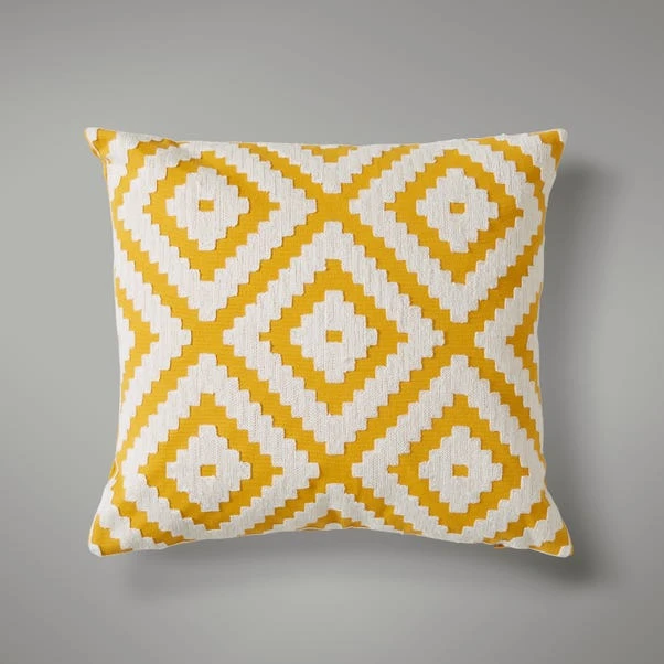 Dunelm Geo Crewel Navy Cushion Cover 2 Dunelm Geo Crewel Navy Cushion Cover - Image 2