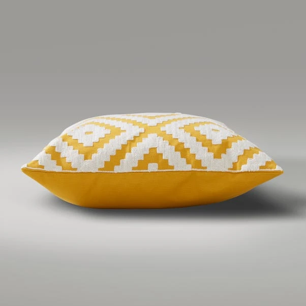 Dunelm Geo Crewel Navy Cushion Cover 4 Dunelm Geo Crewel Navy Cushion Cover - Image 4