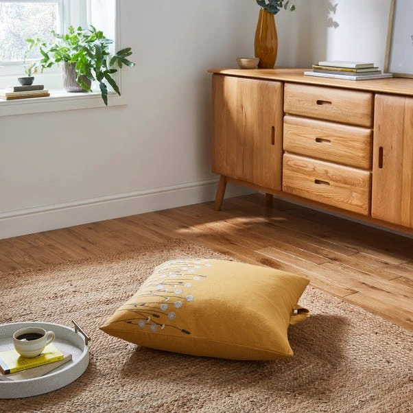 Dunelm Scandi Floral Floor Cushion 1 Dunelm Scandi Floral Floor Cushion