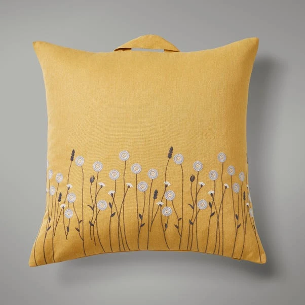 Dunelm Scandi Floral Floor Cushion 2 Dunelm Scandi Floral Floor Cushion - Image 2
