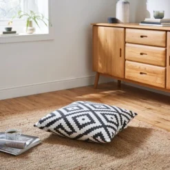 Dunelm Geo Crewel Floor Cushion