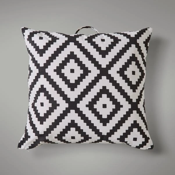Dunelm Geo Crewel Floor Cushion 2 Dunelm Geo Crewel Floor Cushion - Image 2