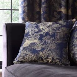 Dunelm Crane Navy Cushion