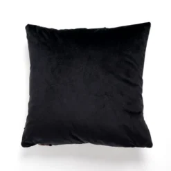 Dunelm Curves Cut Velvet Geometric Black Cushion -Elegant Home 30752034 alt03