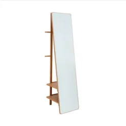 Dunelm Storage Mirror, Oak 160x40cm 5 Dunelm Storage Mirror, Oak 160x40cm -Elegant Home 30752105 alt02