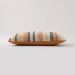 Dunelm Alvaro Orange Cotton Stripe Cushion 8 Dunelm Alvaro Orange Cotton Stripe Cushion -Elegant Home 30752176 alt04
