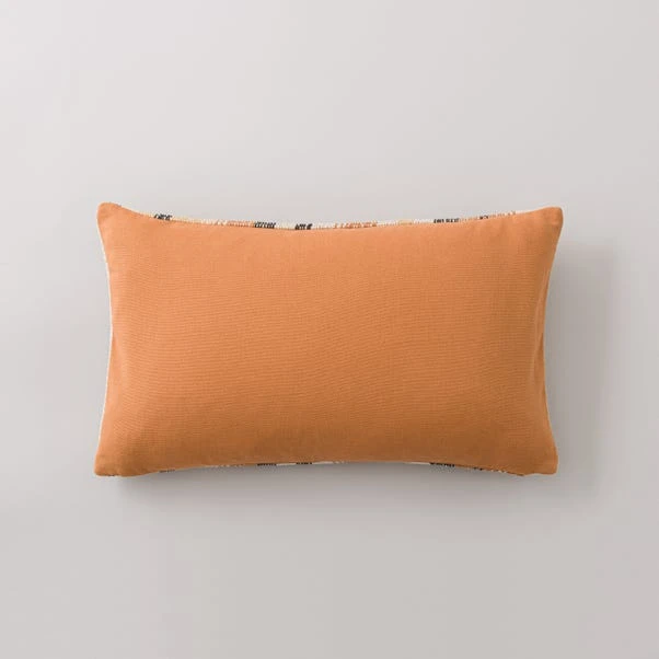 Dunelm Alvaro Orange Cotton Stripe Cushion 5 Dunelm Alvaro Orange Cotton Stripe Cushion - Image 5