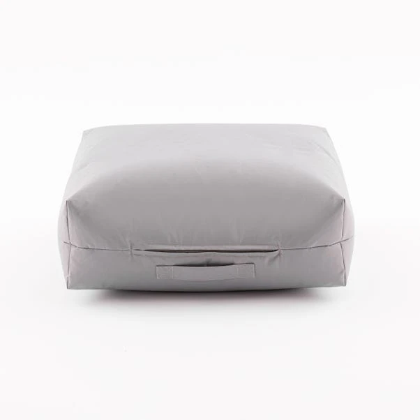 Dunelm Outdoor Grey Square Floor Cushion 2 Dunelm Outdoor Grey Square Floor Cushion - Image 2
