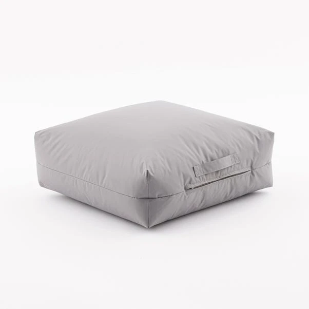 Dunelm Outdoor Grey Square Floor Cushion 3 Dunelm Outdoor Grey Square Floor Cushion - Image 3