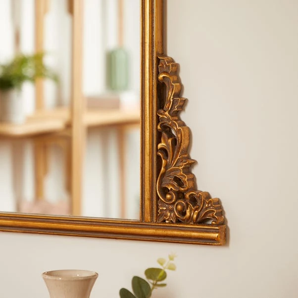 Dunelm Pretty Boho Decorative Mirror, Gold 115x85cm 2 Dunelm Pretty Boho Decorative Mirror, Gold 115x85cm - Image 2