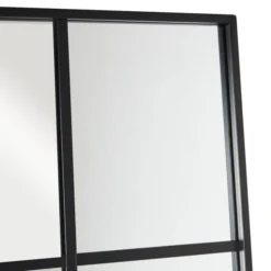 Dunelm Window Black Lines Leaner Mirror, 165x40cm -Elegant Home 30753702 alt03
