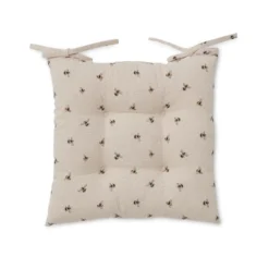 Dunelm Bees Water Resistant Seat Pad Set Of 2 -Elegant Home 30755240 alt02