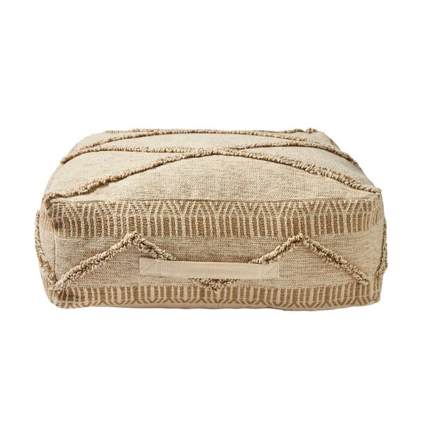 Dunelm Jasper Natural Floor Cushion 3 Dunelm Jasper Natural Floor Cushion - Image 3