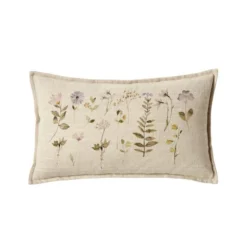 Dunelm Pressed Floral Cushion