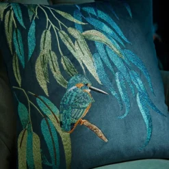 Natural History Museum Kingfisher Cushion -Elegant Home 30762098 alt02