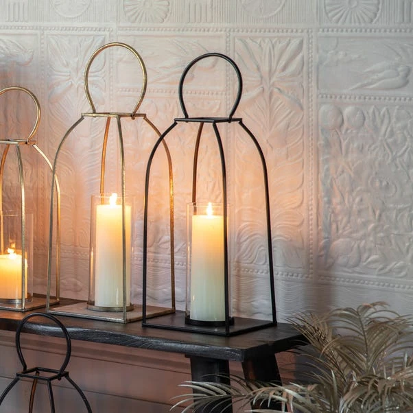 Cedar & Sage Aria Large Black Lantern 1 Cedar & Sage Aria Large Black Lantern