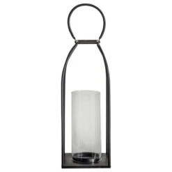 Cedar & Sage Aria Large Black Lantern 5 Cedar & Sage Aria Large Black Lantern -Elegant Home 30763042 alt03