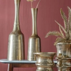 Cedar & Sage Rosalie Large Gold Vase