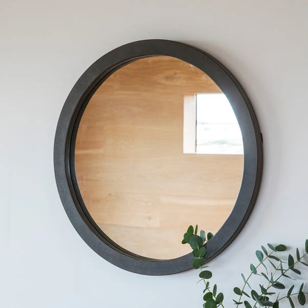 Cedar & Sage Nikon Round Wall Mirror, 61cm 1 Cedar & Sage Nikon Round Wall Mirror, 61cm