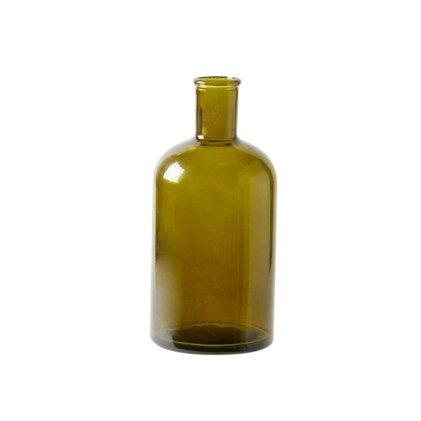 The Edited Life Recycled Glass Vessel Olive 5 The Edited Life Recycled Glass Vessel Olive - Image 5