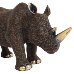 Dunelm Luxe Traveller Rhino Sculpture 36CM 7 Dunelm Luxe Traveller Rhino Sculpture 36CM -Elegant Home 30765960 alt03