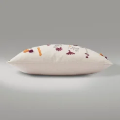 Dunelm Meadow Floral Cushion Purple -Elegant Home 30766426 alt03