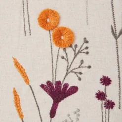 Dunelm Meadow Floral Cushion Purple -Elegant Home 30766426 alt04