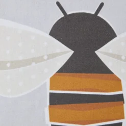 Dunelm Geo Bee Printed Cushion Grey -Elegant Home 30766470 alt04