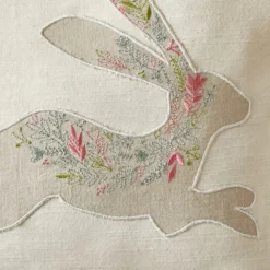 Dunelm Embroidered Hare Cushion 7 Dunelm Embroidered Hare Cushion -Elegant Home 30767129 alt03