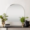 Dunelm Frameless Apartment Arch Wall Mirror, 70cm