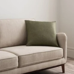 Dunelm Barkweave Square Cushion