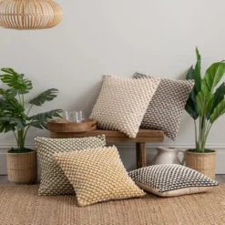 Dunelm Jersey Bobble Cushion Cover -Elegant Home 30767403 alt06