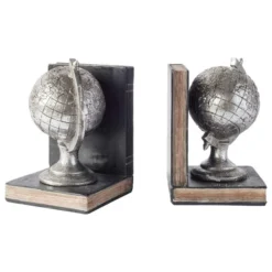 Cedar & Sage Broomfield Pair Of Globe Bookends -Elegant Home 30777428 alt02
