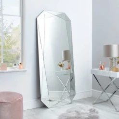 Dunelm 3D Geo Leaner Mirror 155x65cm