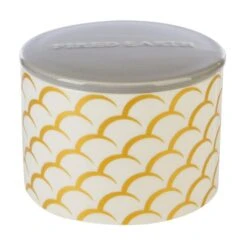 Fired Earth Large Ceramic White Tea & Pomegranate Wax Filled Candle -Elegant Home 30778170 alt02