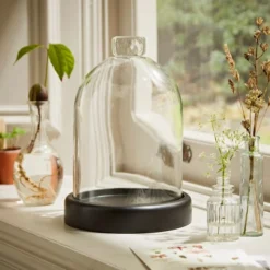 Dunelm Black Mango Wood Cloche -Elegant Home 30779657 alt04