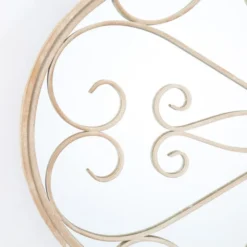 Dunelm Rose Petal Round Garden Mirror 90cm -Elegant Home 30780672 alt04