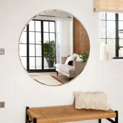 Dunelm Apartment Round Wall Mirror, 115cm